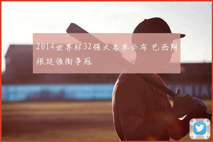 2014世界杯32强大名单公布 巴西阿根廷领衔争冠